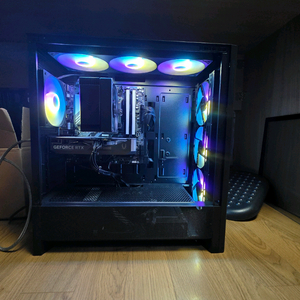 AMD 라이젠 9600x, rtx5060 등 컴퓨터 본체 이미지