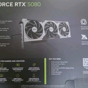 MSI RTX 5080 벤투스 3X OC 그래픽카드 이미지