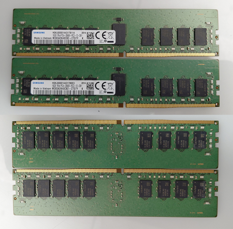서버용 DDR4 16GB 6개 / 8g 2개 (ecc reg 메모리 램) 이미지