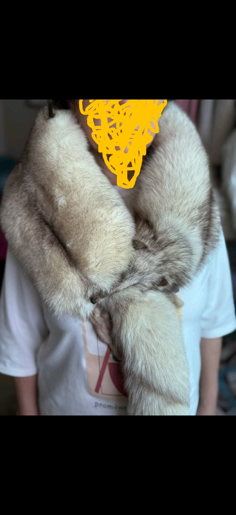 폭스 퍼 머플러 리얼밍크 넥워머 이미지