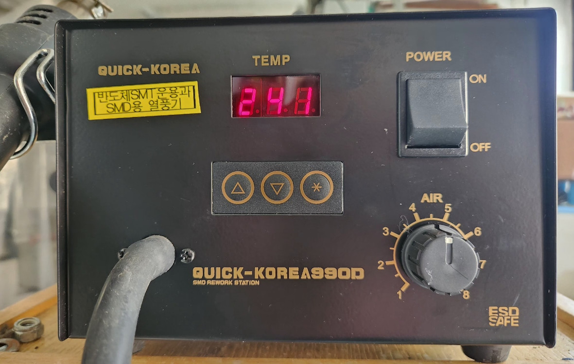 전자제품 작업용 고급 열풍기, (납땜 연기 및 유해 연기 흡입기 공기 여과기 QUICK 이미지