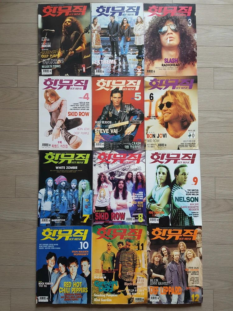 핫뮤직 1990~2004, 메탈리카, 너바나, 건스앤로지스, 본조비, 오아시스, 라디오헤드, 펄잼(CD,개별 판매) 이미지