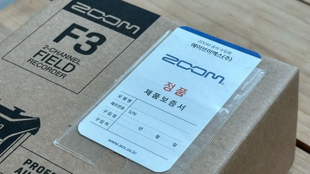 zoom f3 레코더 이미지