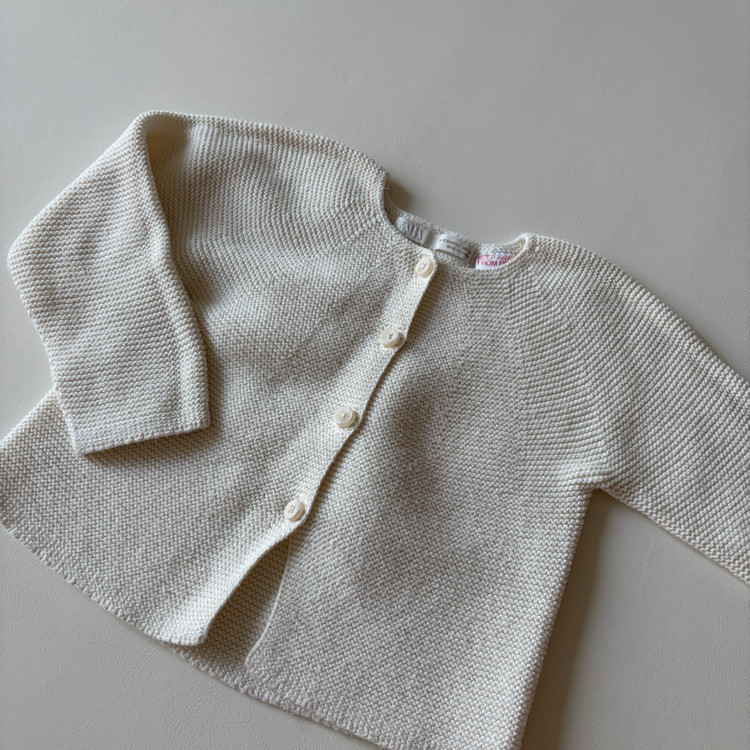 ZARA 자라 가디건 / 아이보리 9-12m 이미지