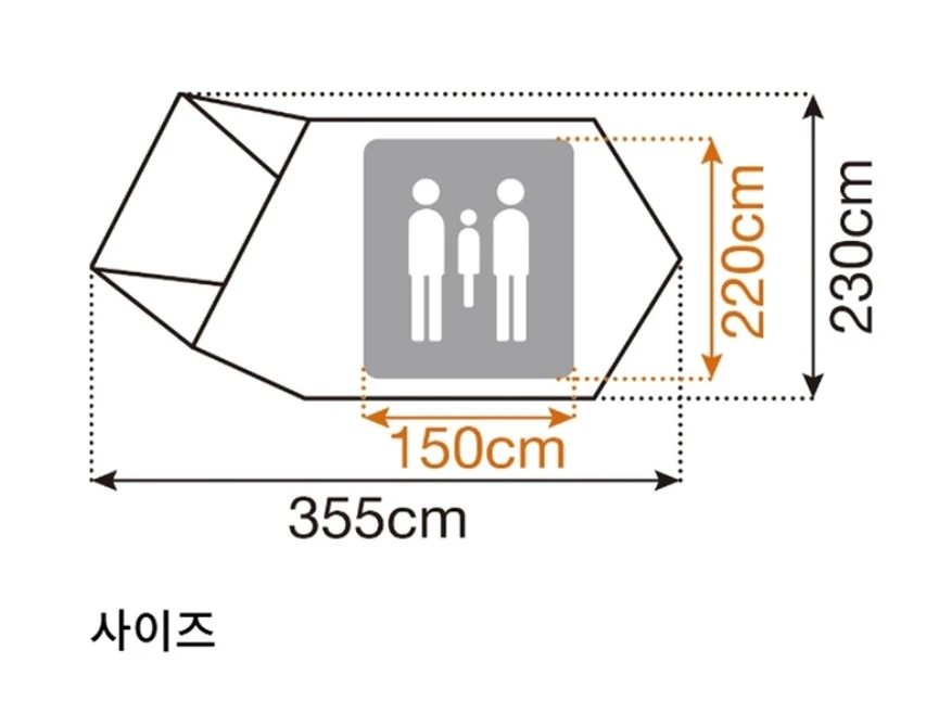 스노우 피크 어메니티 S 텐트 매트 세트 거의새상품 택포 이미지