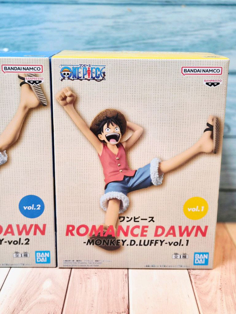 (미개봉) 원피스 피규어 ROMANCE DAWN 몽키 D 루피 2종 세트 이미지
