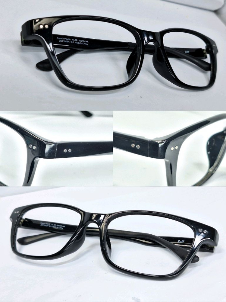 조프 Zoff ZC71005H 사각 뿔테 안경 안경테 55mm/빈티지 y2k 클래식 레트로 아이웨어 패션 일본 수입 이미지