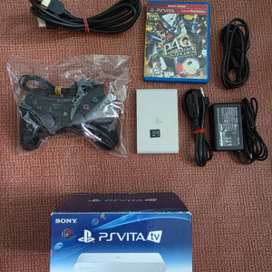 PS VITA TV 화이트 풀박스 + 8GB +게임(페르소나4골든) 이미지