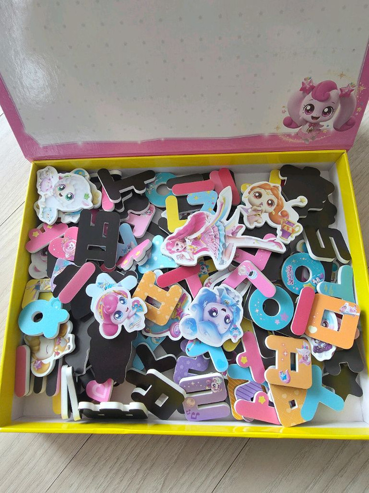 티니핑한글)슈팅스타 자석글자 한글 이미지