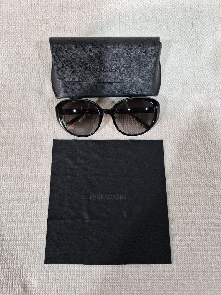 페라가모 블랙 선글라스 SF2023SLBK 001 57 여성용 새상품 이미지