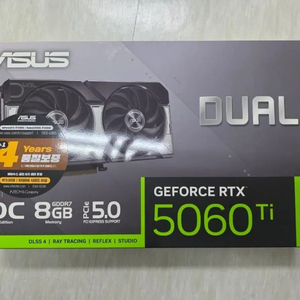 ASUS DUAL RTX 5060 Ti OC 8GB 미개봉 새제품 이미지