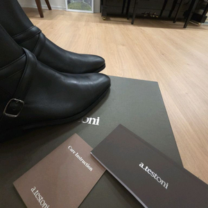 a.testoni 남성 조르쥬 부츠 블랙 사이즈 41 이미지