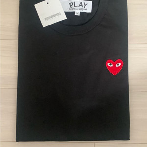 꼼데 꼼데가르송 반팔티 블랙 M 새상품 이미지