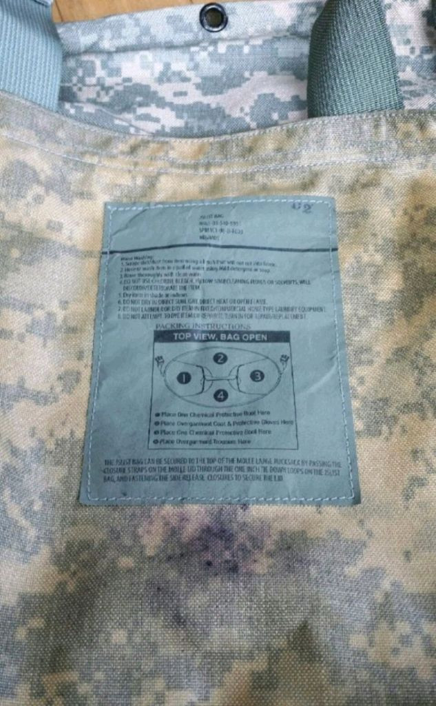 미군 오리지날 지급품 JSLIST BAG ACU 패턴 화생방 물자 케리어 중형잡낭 이미지