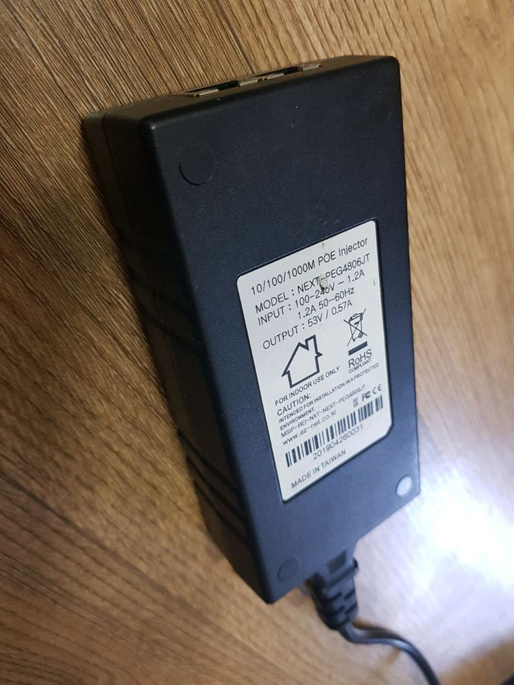 인터넷.CCTV.네트워크.어댑터 인젝터.53V/0.57A.NEXT-PEG4806JT 10/100/100M POE 이미지