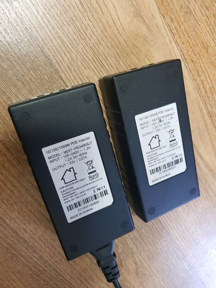 인터넷.CCTV.네트워크.어댑터 인젝터.53V/0.57A.NEXT-PEG4806JT 10/100/100M POE 이미지