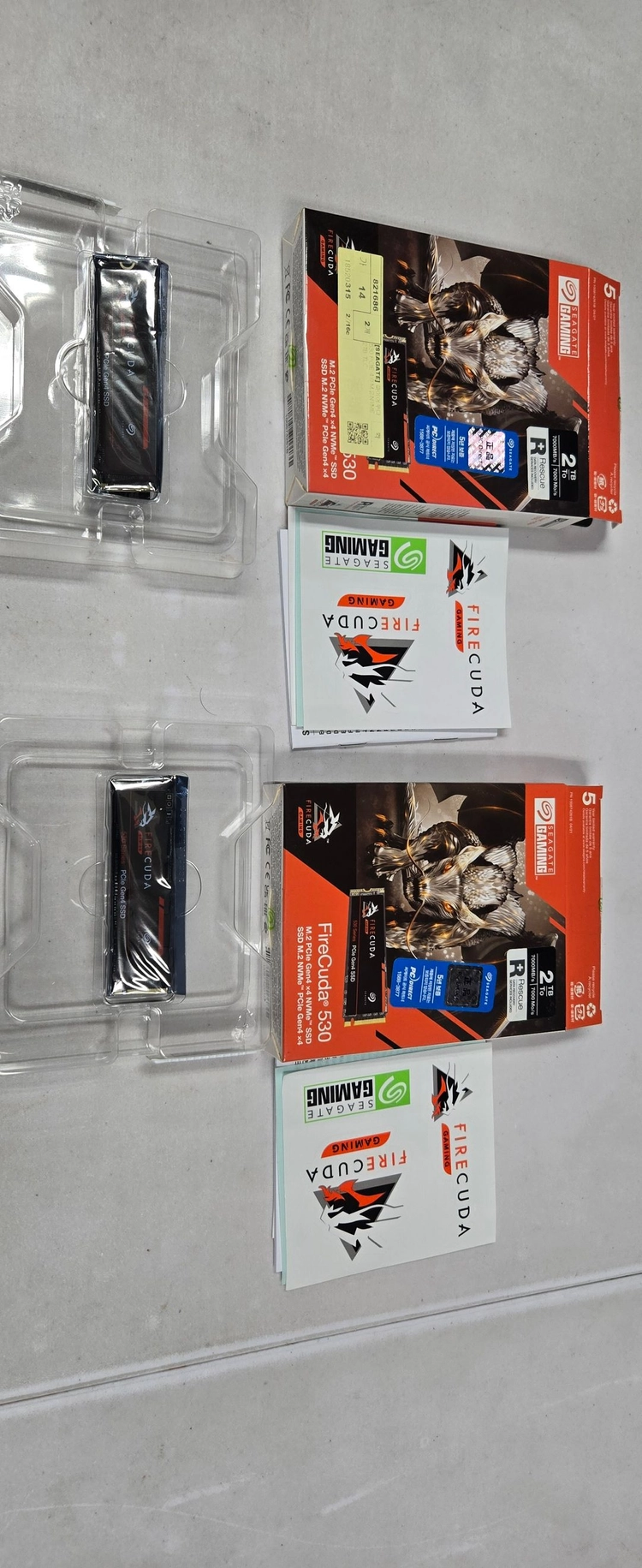 시게이트 파이어쿠다 530 2TB 팝니다. Firecuda 530 PCIE 4.0 M.2 NVME 2TB 이미지