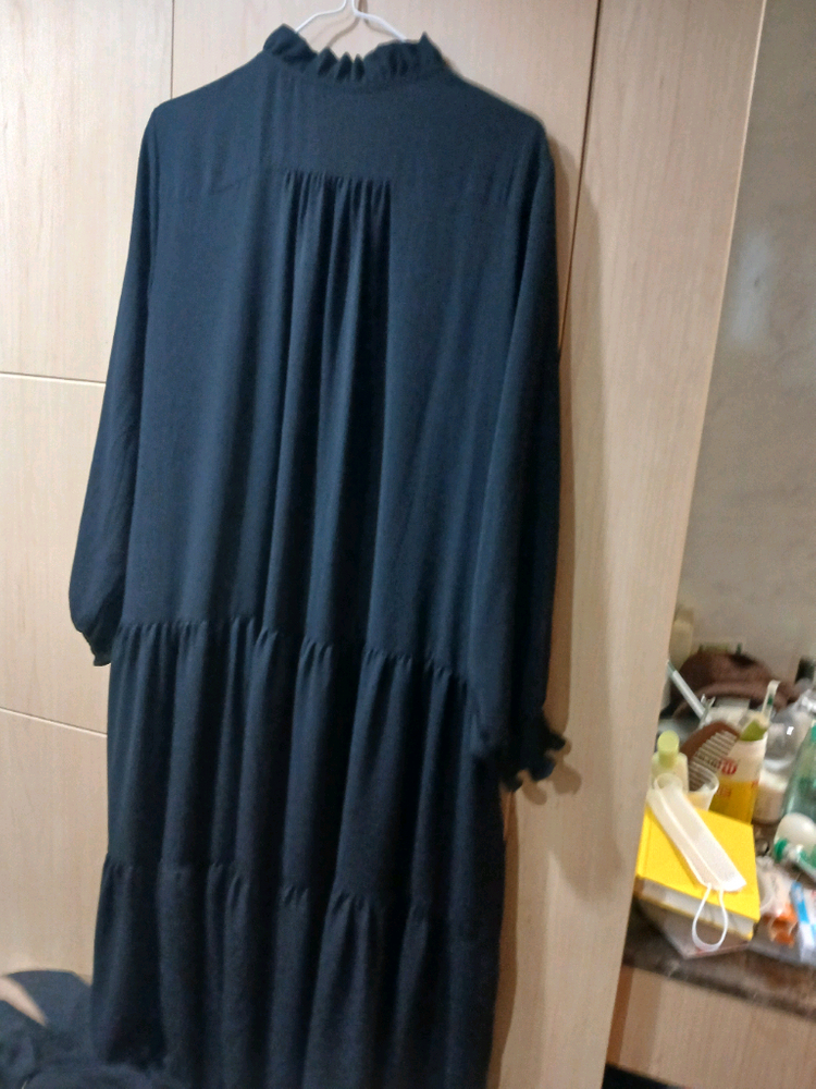 프릴 블랙 원피스.프리사이즈 이미지