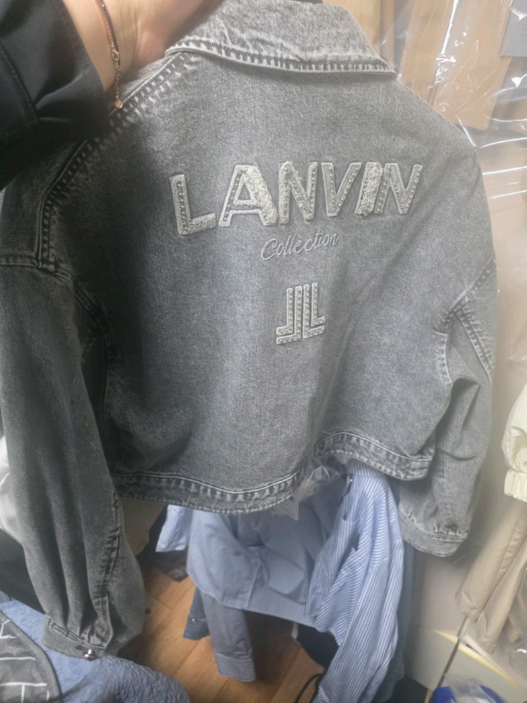 랑방 컬렉션 엠브로이더리 청자켓 새상품 이미지