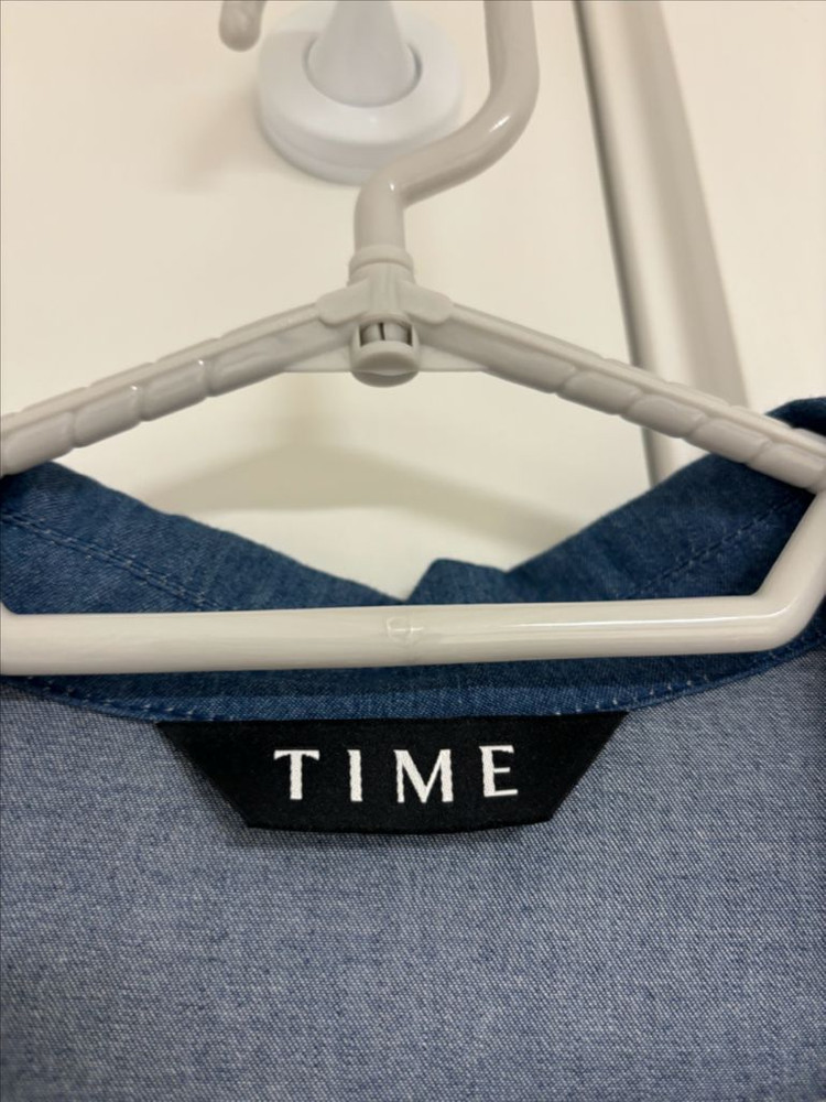 [한섬] 타임(TIME) 루즈핏 데님 롱 원피스 새상품급 이미지
