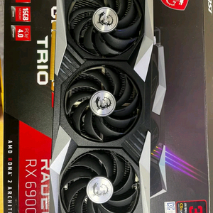 MSI 라데온 RX 6900 XT 게이밍 트리오 그래픽카드 이미지
