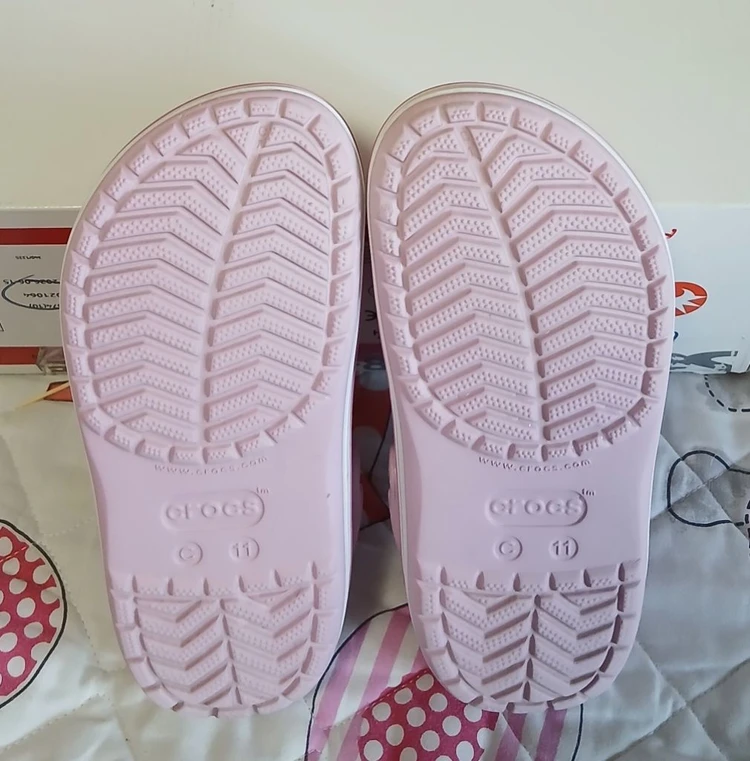 크록스 C11 170 지비츠포함 크록밴드 핑크 이미지