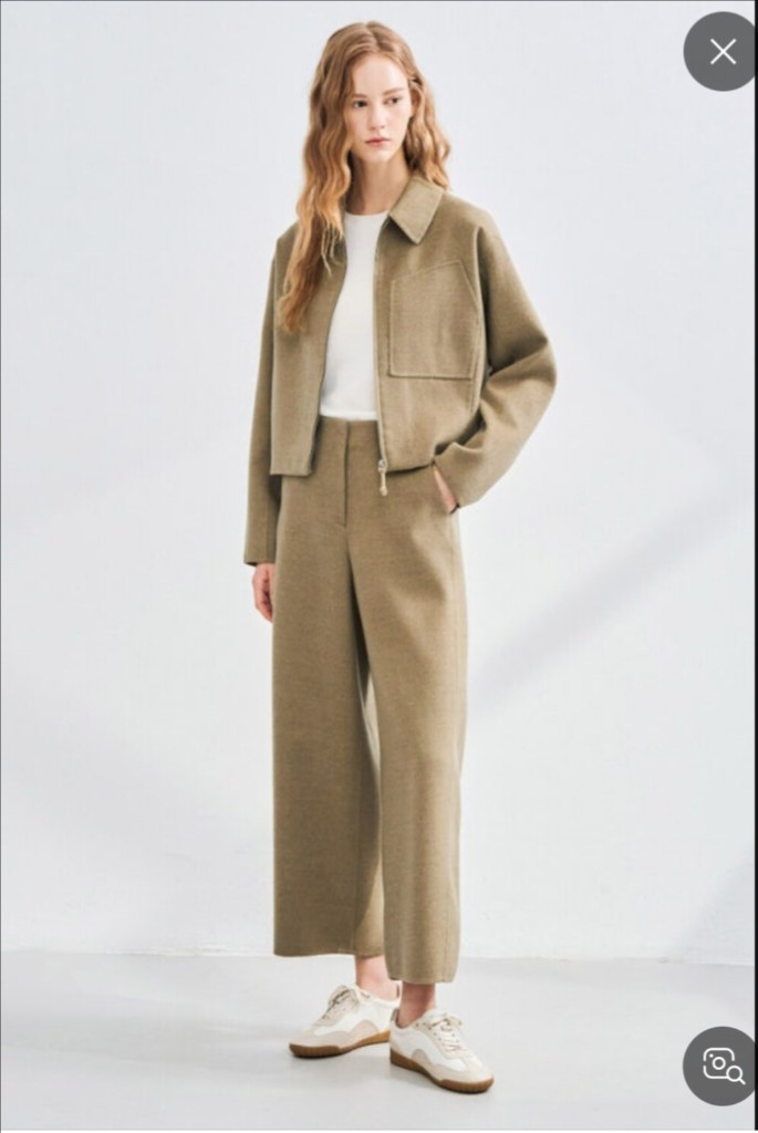 한섬 25fw latt 래트바이티 울 핸드메이드 자켓+팬츠 셋트 55 이미지