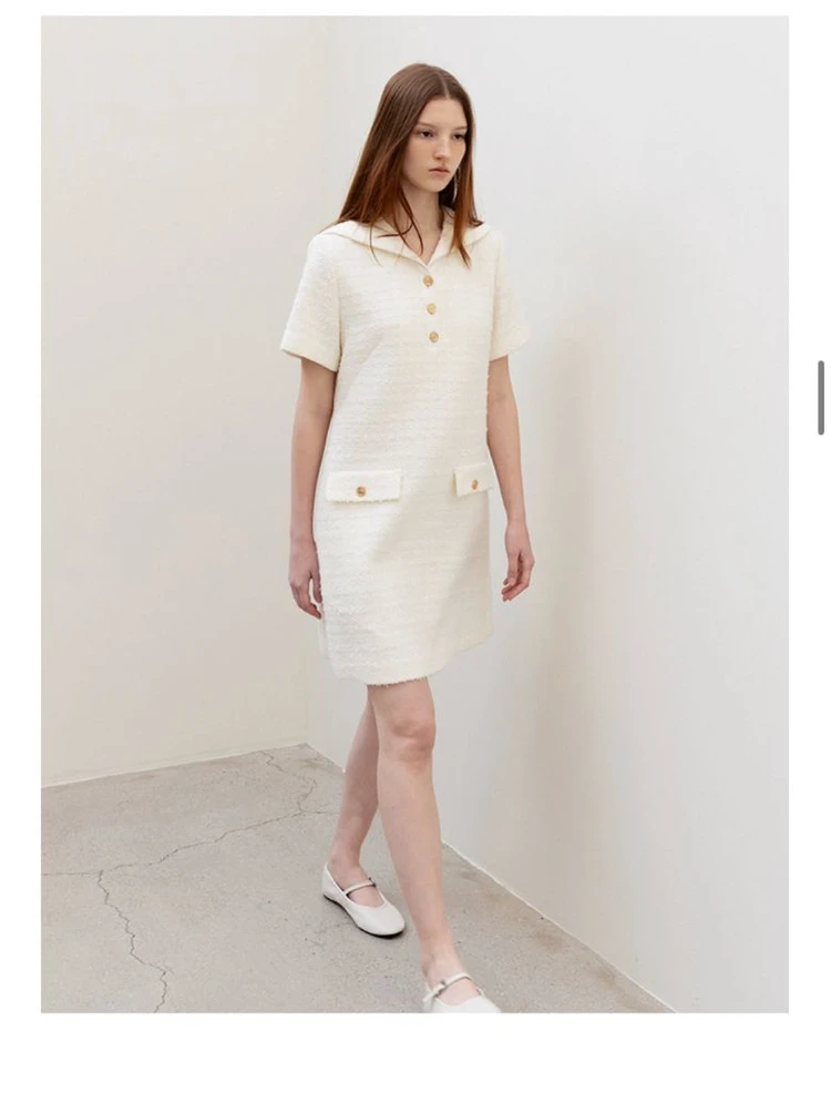 르메메 세일러 로브 sailor robe 아이보리 S 피로연 원피스 2부드레스 이미지