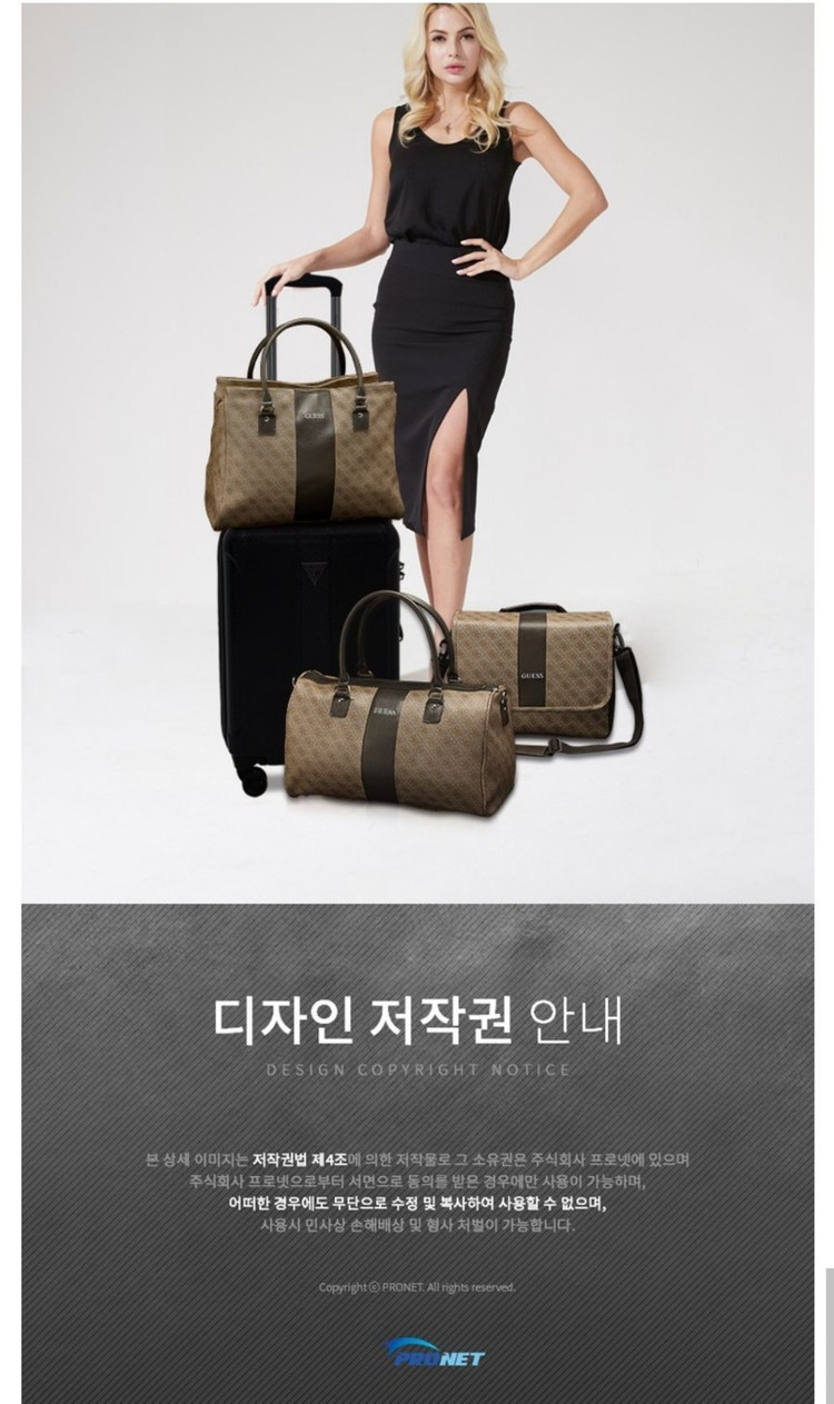 정품GUESS)게스NISSANA트래블 백(쇼핑도트)미개 이미지