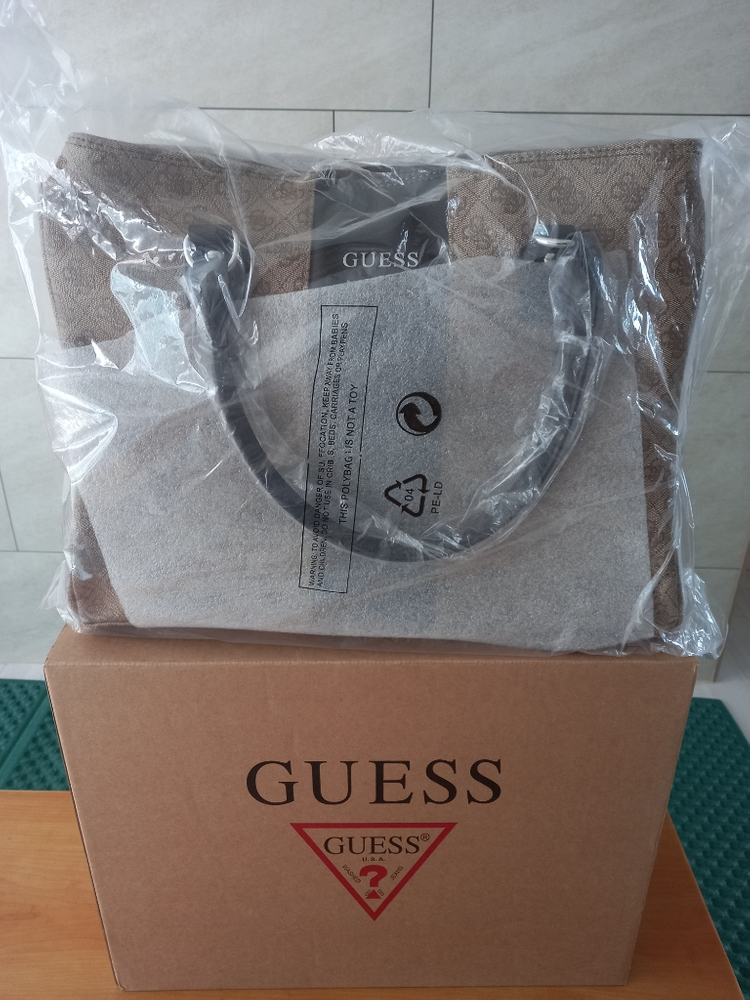 정품GUESS)게스NISSANA트래블 백(쇼핑도트)미개 이미지