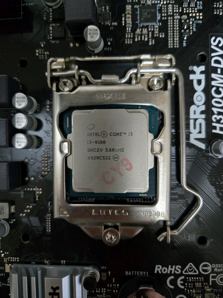 ASRock H310CM-DVS, i3-9100, ddr4 8GB 이미지