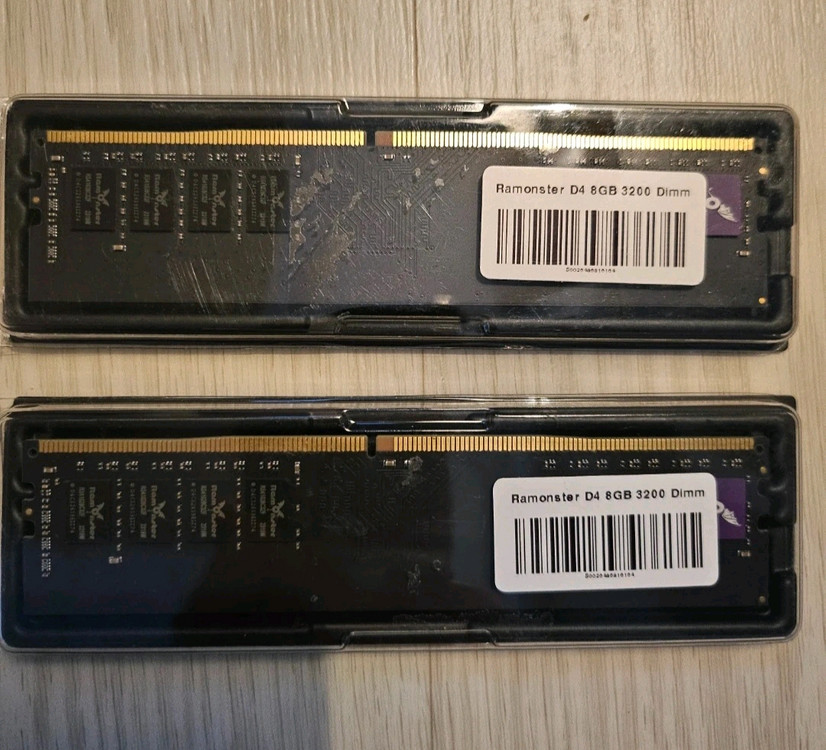 램몬스터 DDR4 8GB PC4-25600 3200MHz 데스크탑 램 2개 새상품 이미지