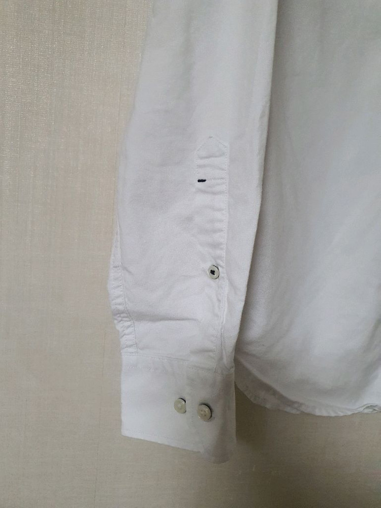 바나나리퍼블릭 옥스퍼드 셔츠 테일러드 슬림핏 S 화이트 흰남방 이미지