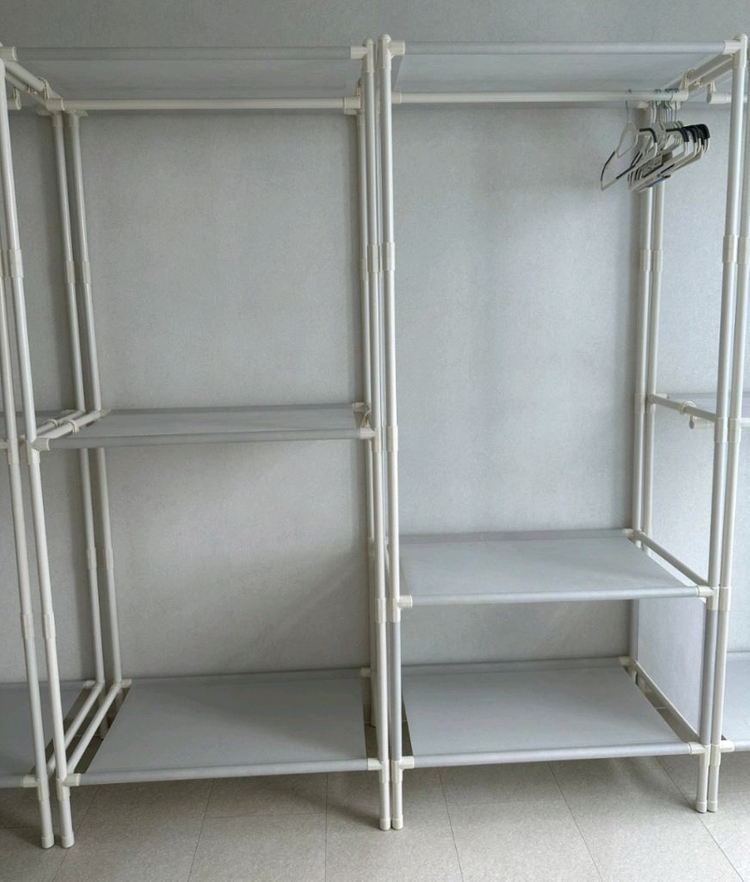 [최저가+사은품]드레스룸 시스템 철제 옷장 옷걸이 행거 수납 산반 이미지