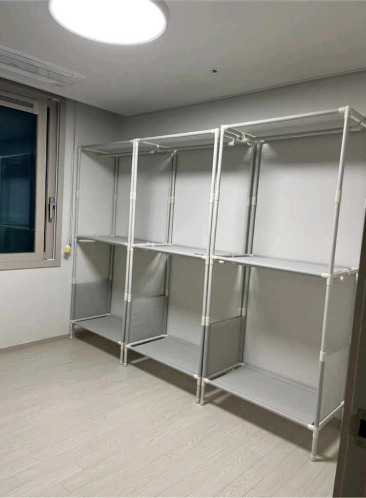 [최저가+사은품]드레스룸 시스템 철제 옷장 옷걸이 행거 수납 산반 이미지