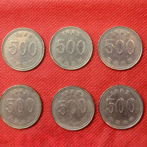 1983년 500원 10개 일괄 이미지