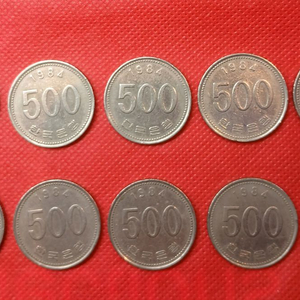 1984년 500원 동전 세트 이미지