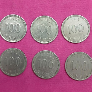 1983년 100원 동전 10개 일괄 이미지