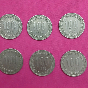 1982년 100원 동전 10개 일괄 이미지
