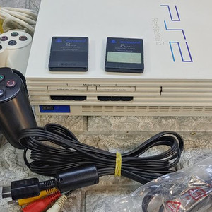 ps2 한국정발 scph-55005 화이트 hdd200기가 이미지