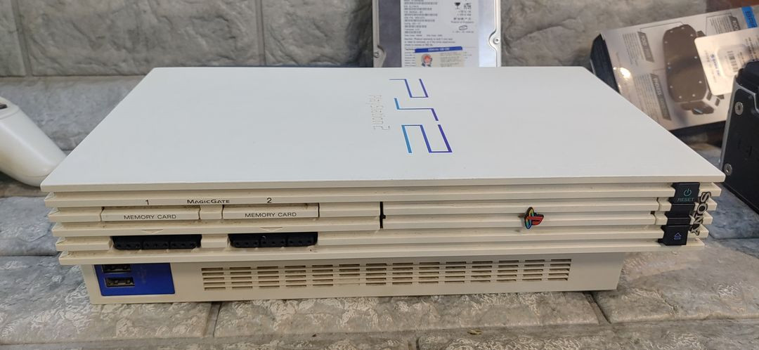 ps2 한국정발 scph-55005 화이트 hdd200기가 이미지