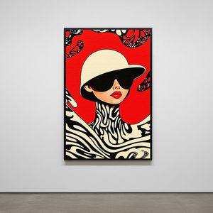 익명 속의 나 그림 액자 팝아트 인테리어소품 여성그림 인물액자 모던한 감성 대형 거실 포스터 벽걸이 장식용 디자인 이미지