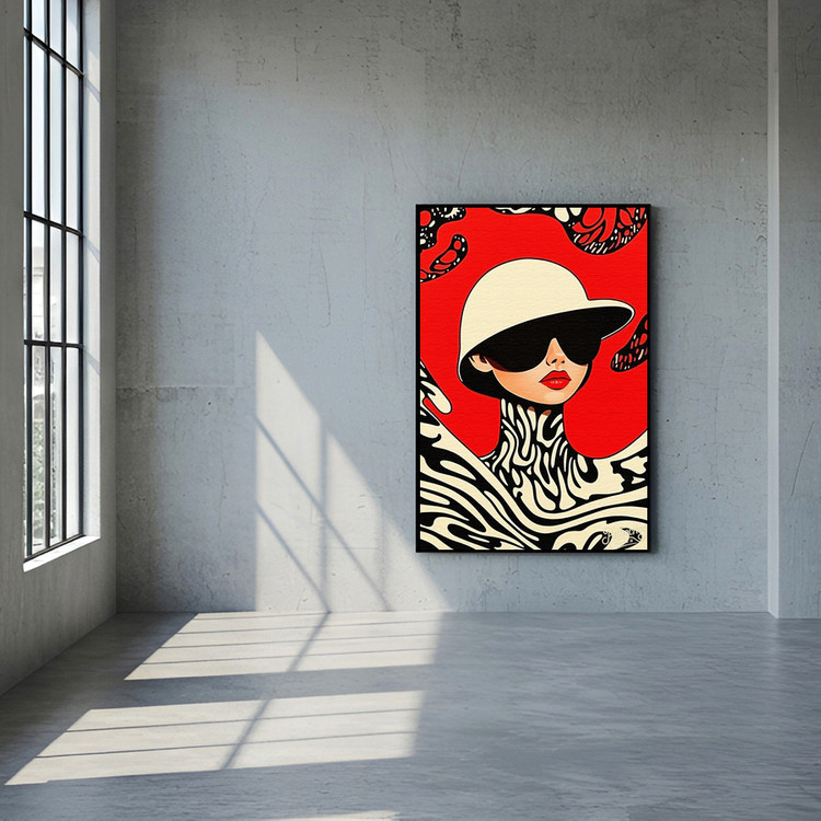 익명 속의 나 그림 액자 팝아트 인테리어소품 여성그림 인물액자 모던한 감성 대형 거실 포스터 벽걸이 장식용 디자인 이미지