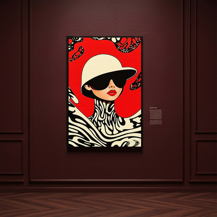 익명 속의 나 그림 액자 팝아트 인테리어소품 여성그림 인물액자 모던한 감성 대형 거실 포스터 벽걸이 장식용 디자인 이미지