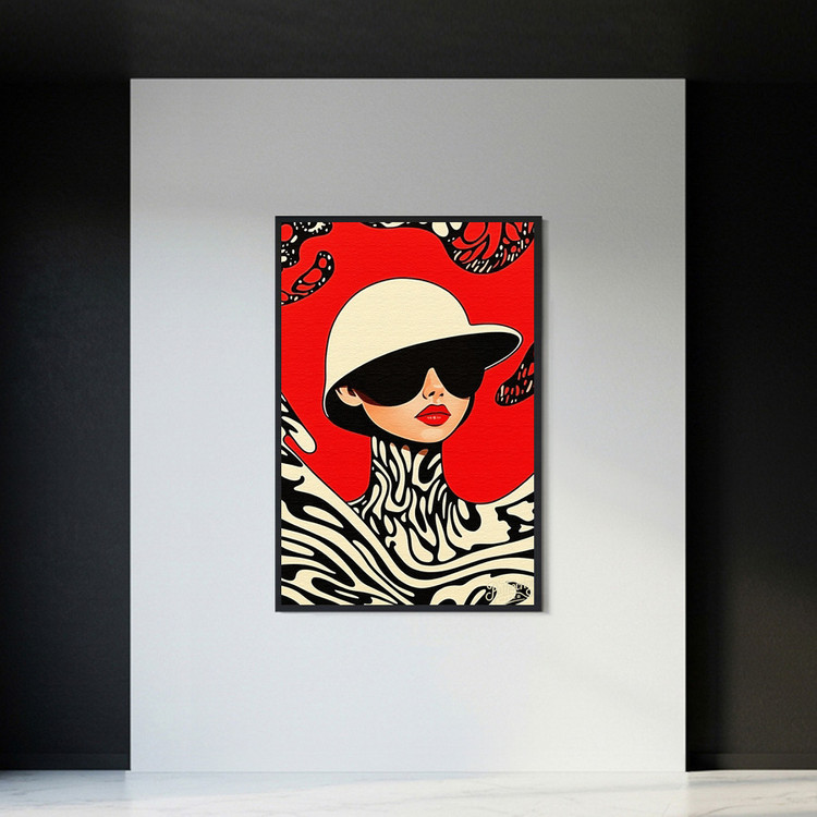 익명 속의 나 그림 액자 팝아트 인테리어소품 여성그림 인물액자 모던한 감성 대형 거실 포스터 벽걸이 장식용 디자인 이미지