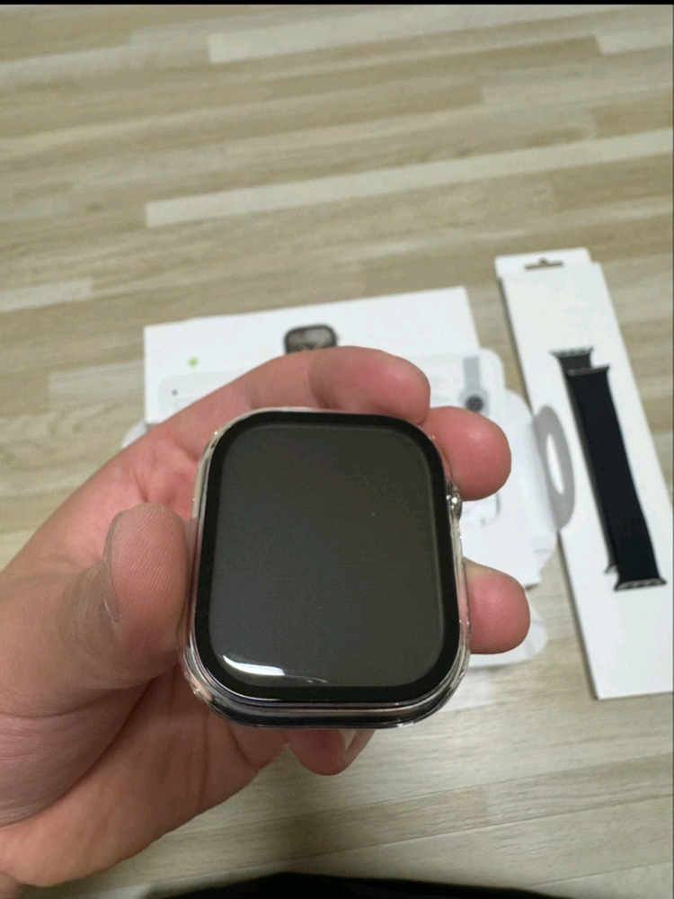 애플워치 10 46mm 내추럴 티타늄 이미지