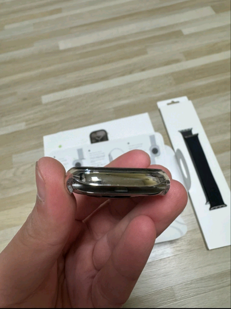 애플워치 10 46mm 내추럴 티타늄 이미지
