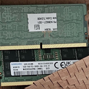 삼성 DDR5 5600 32gb(16x2) 노트북램 팝니다 이미지