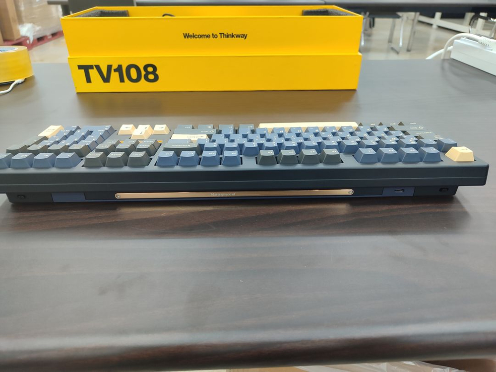 씽크웨이 TV108 풀배열 저소음 딥씨 기계식 키보드 어비스블루 이미지