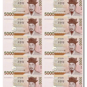 (21년발행분) 오천원전지 16매 연결권 [선물 소장] 이미지